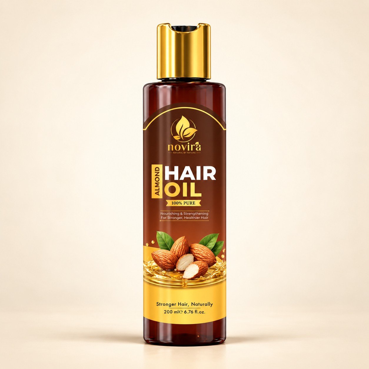 1504 NOVIRA Hair Oil – Almond Oil 200 Ml