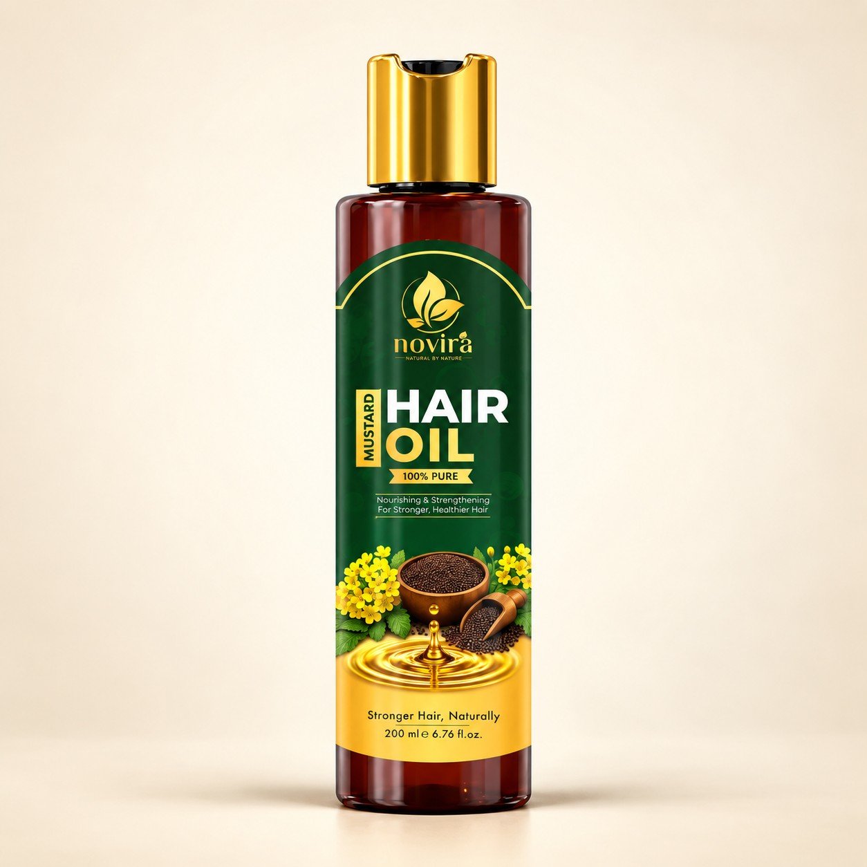 1502 NOVIRA Hair Oil – Mustard Oil 200 Ml